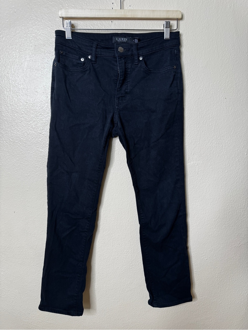 Lauren Ralph Lauren Jeans Women’s 6 Black Slim Leg Stretch Denim Classic